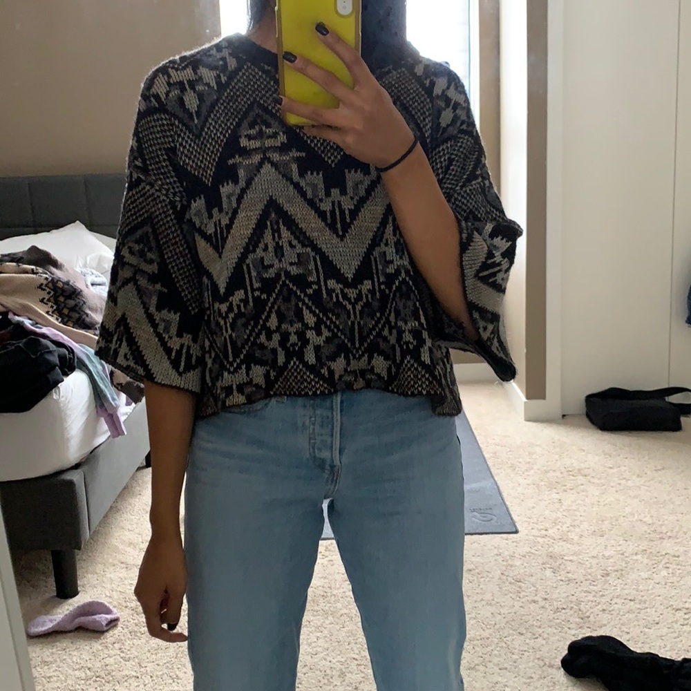 Free people cropped sweater